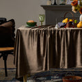 Christmas Gold Velvet Table Cloth Rectangle Table Fall French Table Cloth
