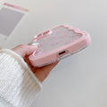 QLTYPRI Bow Case for iPhone 13/iPhone 14 Wavy Fame, Pink