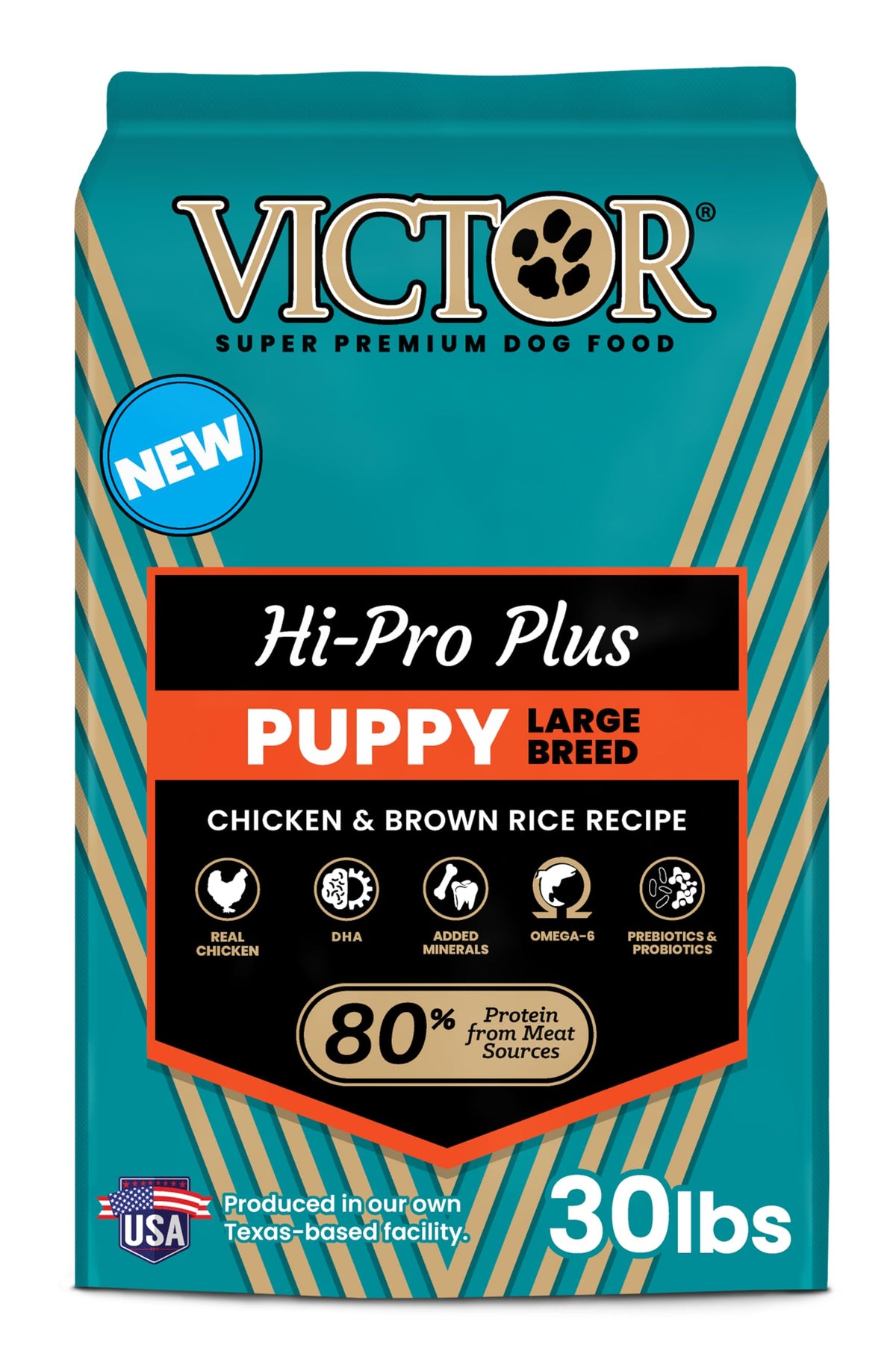 VICTOR Super Premium Dog Food – Hi-Pro Plus Dry Kibble – High Protein Dog Food with 30% Protein – Beef, Chicken, Pork, Fish Meals, Gluten Free - for High Energy and Active Dogs & Puppies, 40lbs