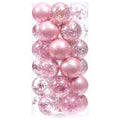 Sea Team 30-Pack Clear Christmas Ball Ornaments with Fillers, Champagne