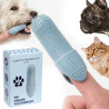 Hampton Distribution 4-Pack Pet Dental Care Kit - 360° Silicone Dog & Cat Finger Pet Toothbrush