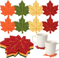 8 Thanksgiving Coasters Handmade Coasters, Leaf
