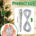 Cinnvoice 36 Pcs Iridescent Christmas Icicle Ornaments for Christmas Decor