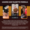 Saw Palmetto for Men - DHT Blocker & Prostate Health Supplement - Potent 3X Formula with Pumpkin Seed Oil & Stinging Nettle - Bladder & Urinary Support - Vegan, Non-GMO Capsules at 2 Month Supply