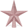 Christmas Tree Star Topper, 8" Gold Glitter Xmas Star Tree Decorations, 3D