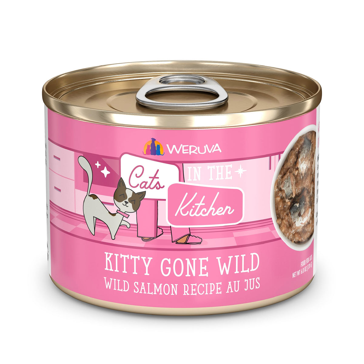 Weruva Cats in The Kitchen, Kitchen Cuties Variety Pack, Wet Cat Food, 3.2oz Can (Pack of 12)