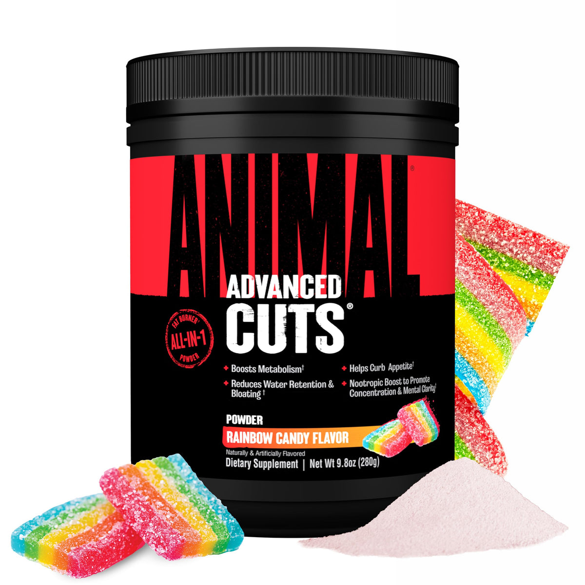 Animal Cuts All-in-1 Thermogenic Fat Burner - 25-Ingredient Cutting Stack with Removable Stim Pill, for Men & Women Athletes - Boosts Metabolism, Curbs Appetite, Sharpens Focus, 42 Pill Packs
