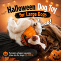 Halloween Dog Toys for Large Dogs, Tough Pumpkin Toy for Aggressive Chewers