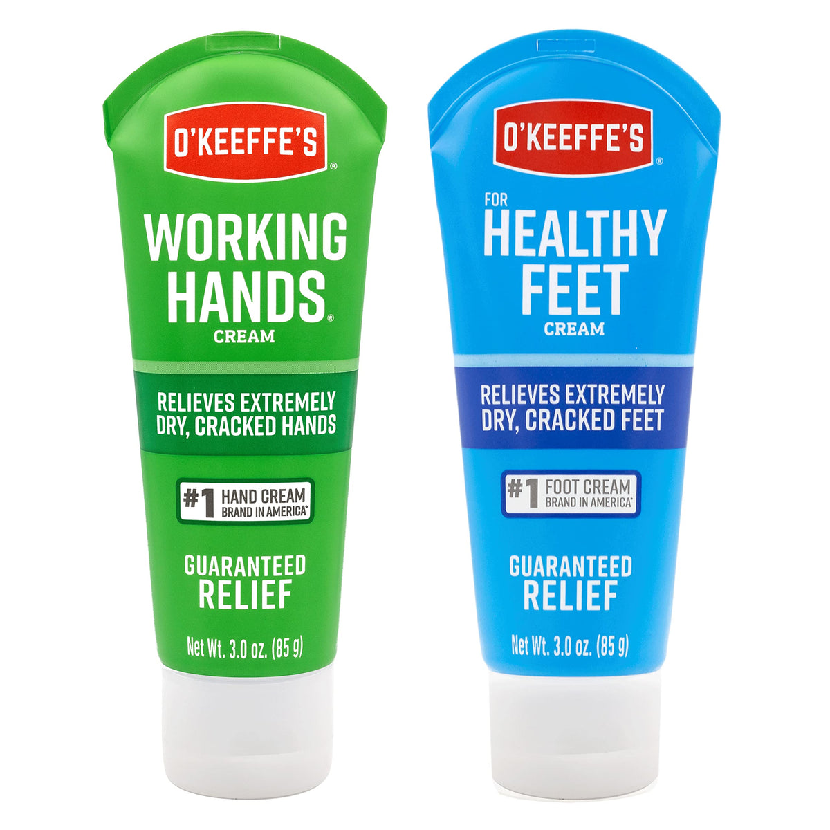 O'Keeffe's Working Hands Hand Cream for Extreme Dryness - 3 oz Tube (2 Pack) - Repairing Skincare for Cracked, Dry Hands