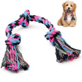 SHARLOVY Large Tough Chew Toys for Aggressive Chewers Large Breed,Heavy Duty Dental Rope Toys Kit for Medium Dogs,5 Knots Indestructible Cotton Puppy Teething Chew Tug Toy Set of 9