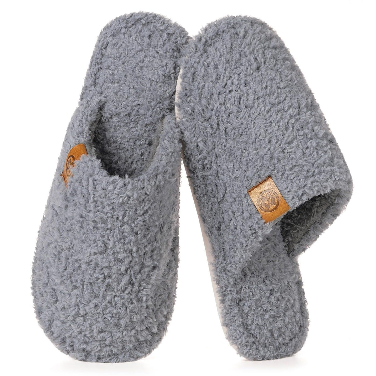 Men's Cozy Slippers Warm Fuzzy Slip On House Slippers | Memory Foam,Anti-slip,Lightweight