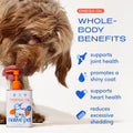 Native Pet Omega 3 Fish Oil for Dogs & Cats – Wild Alaskan Salmon Oil for Dogs Skin and Coat, Supports Joints, Heart & Shedding – Fast-Absorbing Omega 3 6 9 Liquid Supplement – 16oz