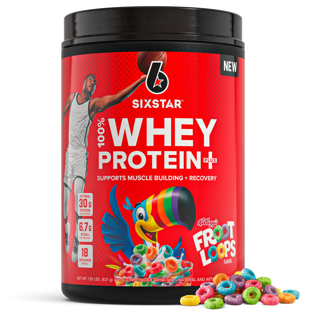 Six Star Whey Protein Powder Plus - Muscle Building & Recovery Formula with Whey Isolate Powder, BCAAs, 30g Protein, Immune Support - Post-Workout Supplement - Vanilla Cream, 1.8 lbs
