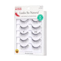 Kiss Looks So Natural, False Eyelashes, 'Multipack - 03', 10mm, Includes, Easy to Apply, Reusable Lash Clusters