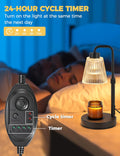 GODONLIF Candle Warmer Lamp with Timer, Birthday Gifts for Women Home Decor | 24h Cycle Timer Dimmable Wax Melt Warmer with 2 Bulbs, Fall Decor for Home Living Room Halloween Decorations Gifts for Mom