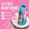 NYX PROFESSIONAL MAKEUP Lip IV Hydrating Glossy Lip Stain, Long-Lasting, Tinted, Vegan Formula with 12 HR Hydration - Petal Pourin' (Pink)