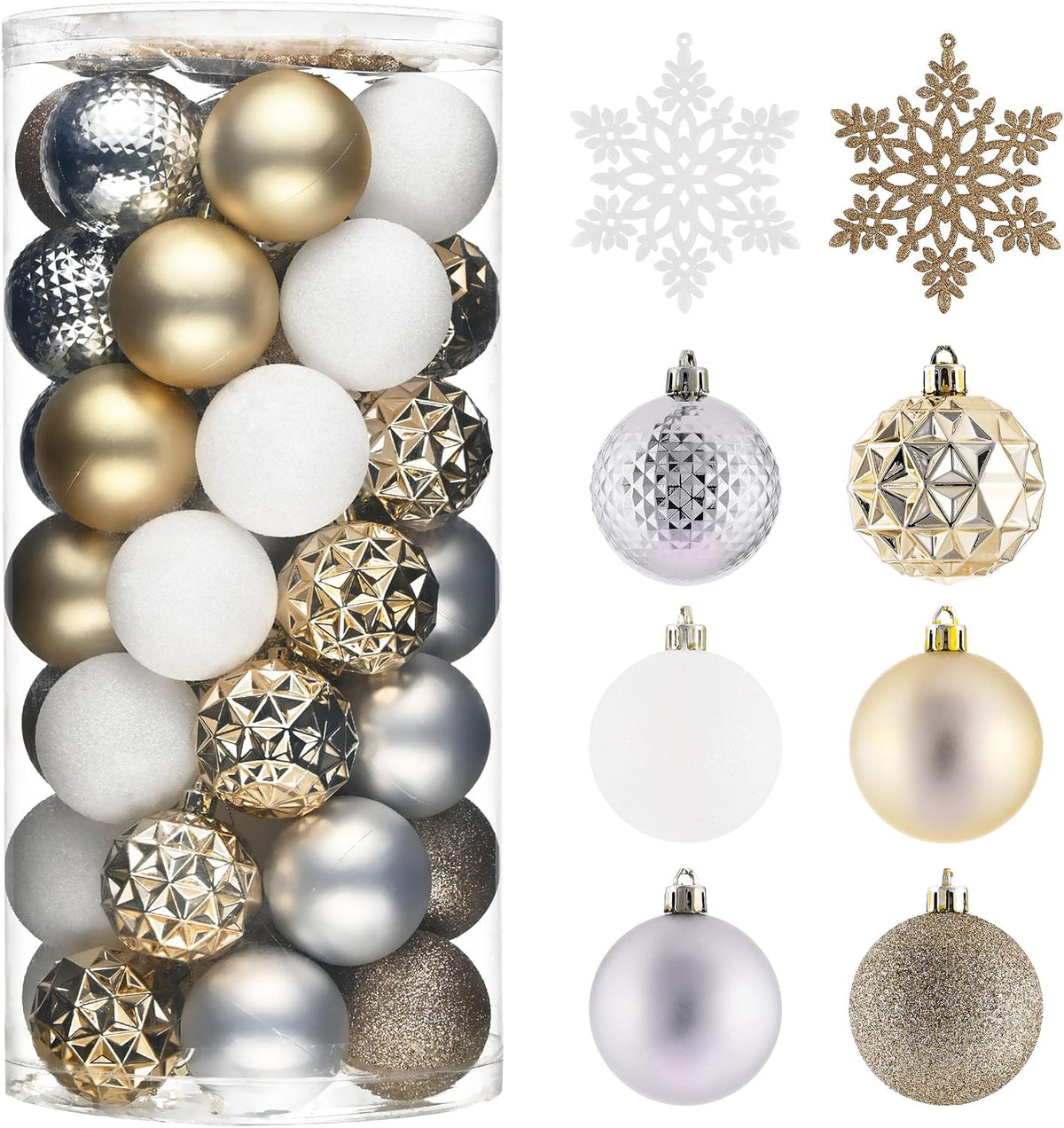 Valery Madelyn 50ct Christmas Tree Decorations Ball Ornaments 2 Inches