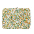 Puffy Laptop Sleeve 13 Inch Cute Quilted Laptop Protective Case Padded Floral Computer Sleeve for MacBook (A-Blue, 13 Inch)