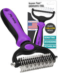 Maxpower Planet Original Pet Grooming Rake - Double-Sided Deshedding Dematting Tool, Undercoat Rake for Dogs & Cats, Extra-Wide Dog Grooming Brush & Deshedder Comb for Long Hair, Reduces Shedding 95%