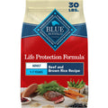 Blue Buffalo Life Protection Formula Chicken & Brown Rice Adult Dry Dog Food, Supports Immunity with Antioxidant-Rich LifeSource Bits, Promotes Healthy Muscle Development, Skin & Coat Health, 30 lbs.