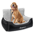 BurgeonNest Dog Car Seat for Small Dogs & Cats Under 25 lbs,Black