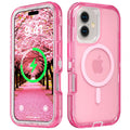 Follaroma Magnetic for iPhone 16 Plus Case, Heavy Duty Phone Cases, Clear