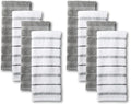 KitchenAid Albany Kitchen Towel 4-Pack Set, Honey Orange/White, 16"x26"