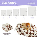 LE SURE Waterproof Dog Blankets for Small Dogs Cute Cozy 3D Jacquard,25x35