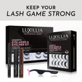 Luxillia Magnetic Eyeliner for Magnetic Eyelashes, Upgraded Strongest Hold, Most Natural Look, Waterproof, Smudge Proof Liquid Liner in Black