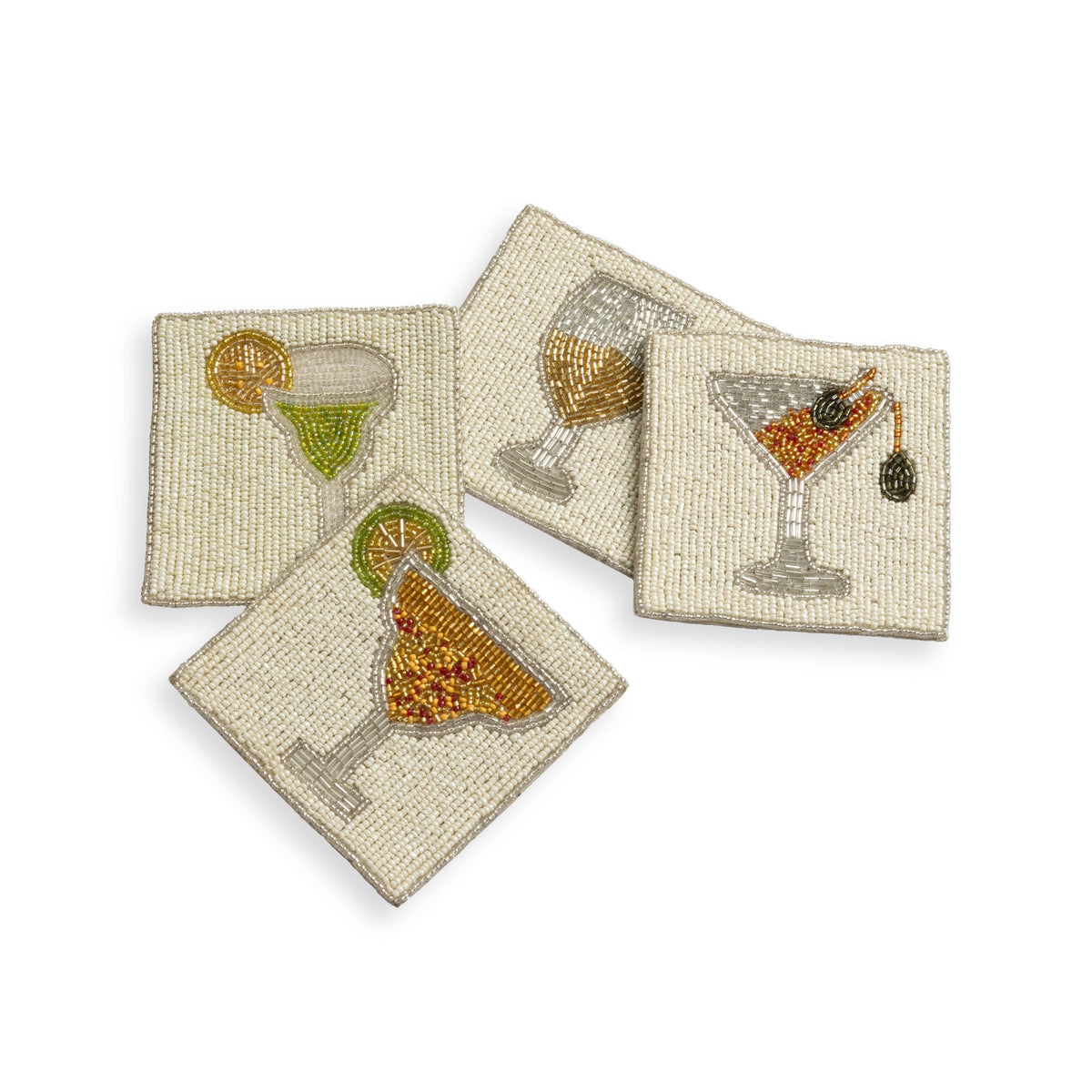 Folkulture Fall Coasters Set of 4, Boho Fall Table Decor