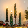 Fall Decor Pumpkin Flameless Candles Remote LED Candles Orange Set of 2