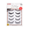 Kiss Looks So Natural, False Eyelashes, 'Multipack - 03', 10mm, Includes, Easy to Apply, Reusable Lash Clusters