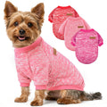 3 Pack Dog Sweaters for Small Dogs Girl Boy Winter Fleece Clothes Warm Soft Dog Sweatshirt Outfit for Dogs Cats Pet Apparel