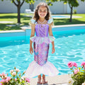 Meland Mermaid Dress for Girls Age 3-10, Princess Dress Up Costume Toy Gift