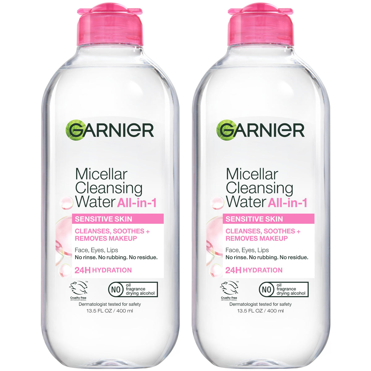 Garnier Micellar Water, Facial Cleanser & Makeup Remover, 3.4 Fl Oz
