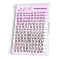 VEYESBEAUTY Lash Clusters Individual Eyelash Extensions Thin & Invisible Band DIY False Eyelashes for Self-application Newbie's Five-Second Series Wispy Lash Tray, Dreamy 8-16mm Mixed Length
