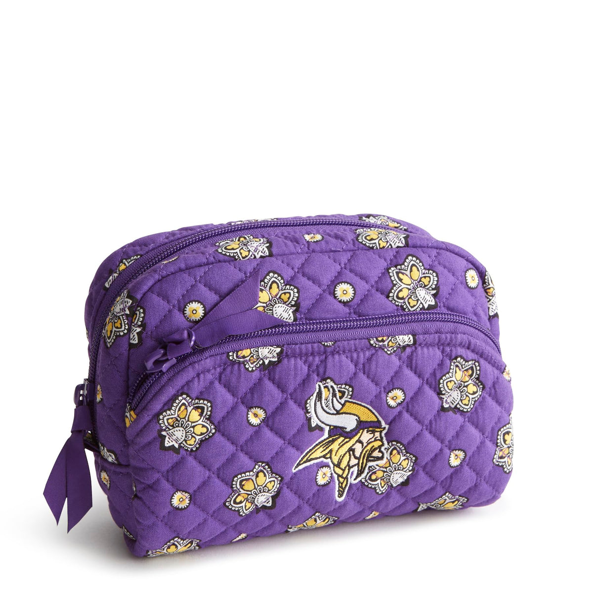Vera Bradley Women's Cotton Nfl Medium Cosmetic Makeup Organizer Bag (Multiple Teams Available)