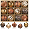 JORNOY 12CT 3.12-Inch Christmas Balls Ornaments for Tree, Red & White