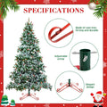 Foilswirl Christmas Tree Stand for Artificial Fake Tree 4 to 8 FT, Mix