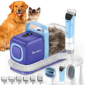 Buenkee Dog Grooming Vacuum Kit, 15000Pa Clipper, Shedding Brush, 2L, White
