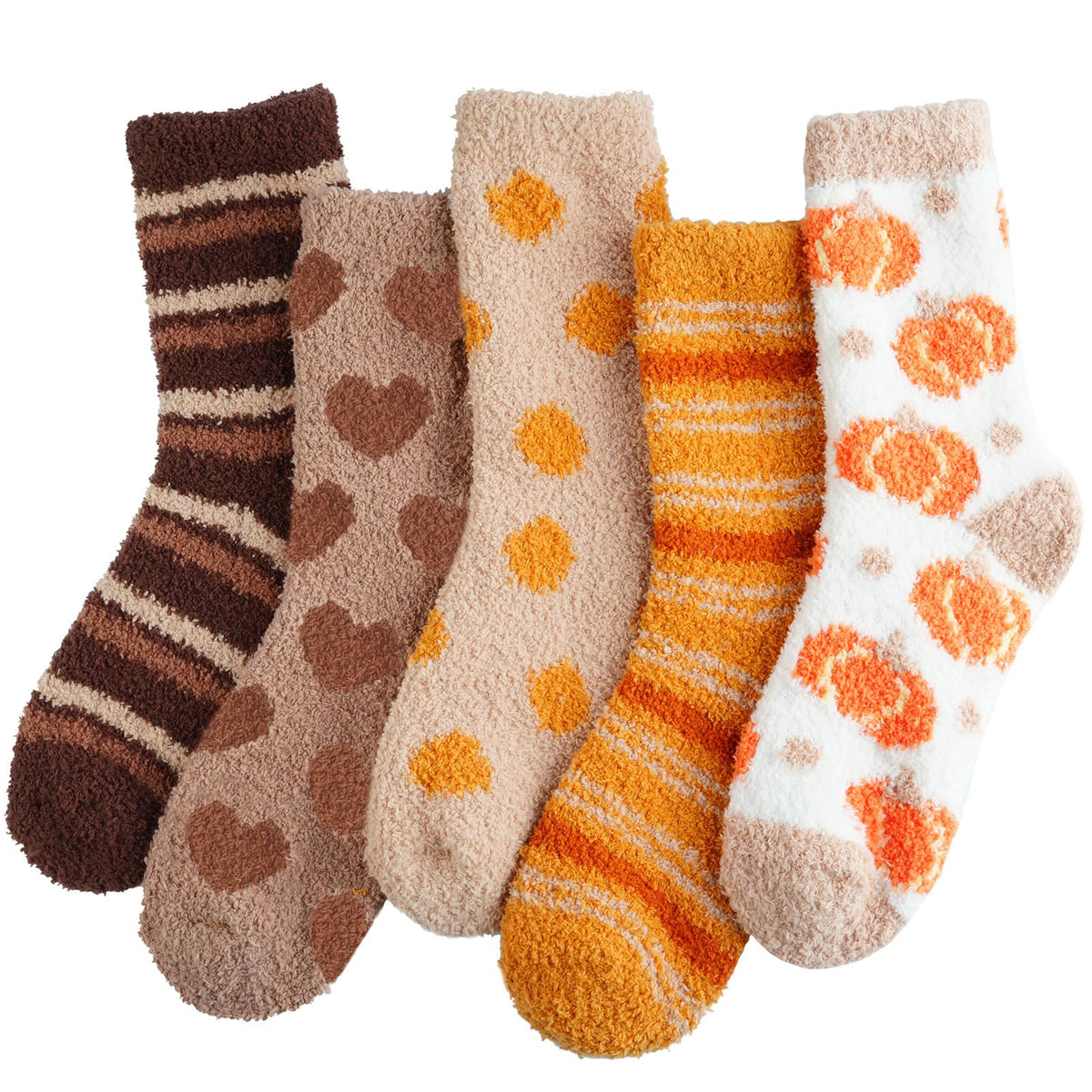 Fuzzy Socks for Women Fluffy Cozy Slipper Socks Fall Halloween Socks Gifts | Soft Thick Plush Warm Socks, Christmas Winter Gifts for Ladies,Comfortable Indoor Home Socks, Sleep Slipper Socks