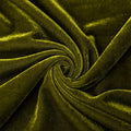 GLORY SEASON Velvet Tablecloth Luxurious Solid Rectangle Table Cloth,Oblong Retro Farmhouse Ruffle Tablecloths Washable Table Cover for Party Olive Green,52x70 Inches