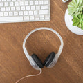 Koss CL/5i Clear Retro 90s Style On-Ear Headphones, Microphone Wired Plug