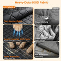 URPOWER Dog Car Seat Cover for Pets 100% Waterproof Seat Cover Hammock 600D Heavy Duty Scratch Proof Nonslip Durable Soft Back Seat Covers for Cars and SUVs
