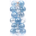 Sea Team 30-Pack Clear Christmas Ball Ornaments with Fillers, Champagne