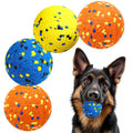 Kimee Dog Balls Tennis Ball Toys Dog Toys for Aggressive Chewers Durable Teething Chew Toys Water Toy Fetch Ball for Large Medium Small Dog and Puppies (4 Balls)