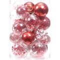 Sea Team 30-Pack Clear Christmas Ball Ornaments with Fillers, Champagne