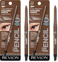 Revlon ColorStay Pencil Waterproof Eyeliner, Smudge-Proof, Eye Makeup with Built-In Sharpener, Long-Lasting, Matte Finish, 202 Black Brown, 0.01 oz