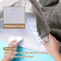 EHEYCIGA Orthopedic Dog Beds Large Sized Dog, Waterproof Memory Foam Pet Bed with Sides, Non-Slip Bottom Large Pet Bed with Washable Removable Cover, Grey