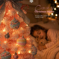 Mini Pink Christmas Tree with Lights, 2 Ft Small Table Top Christmas Tree